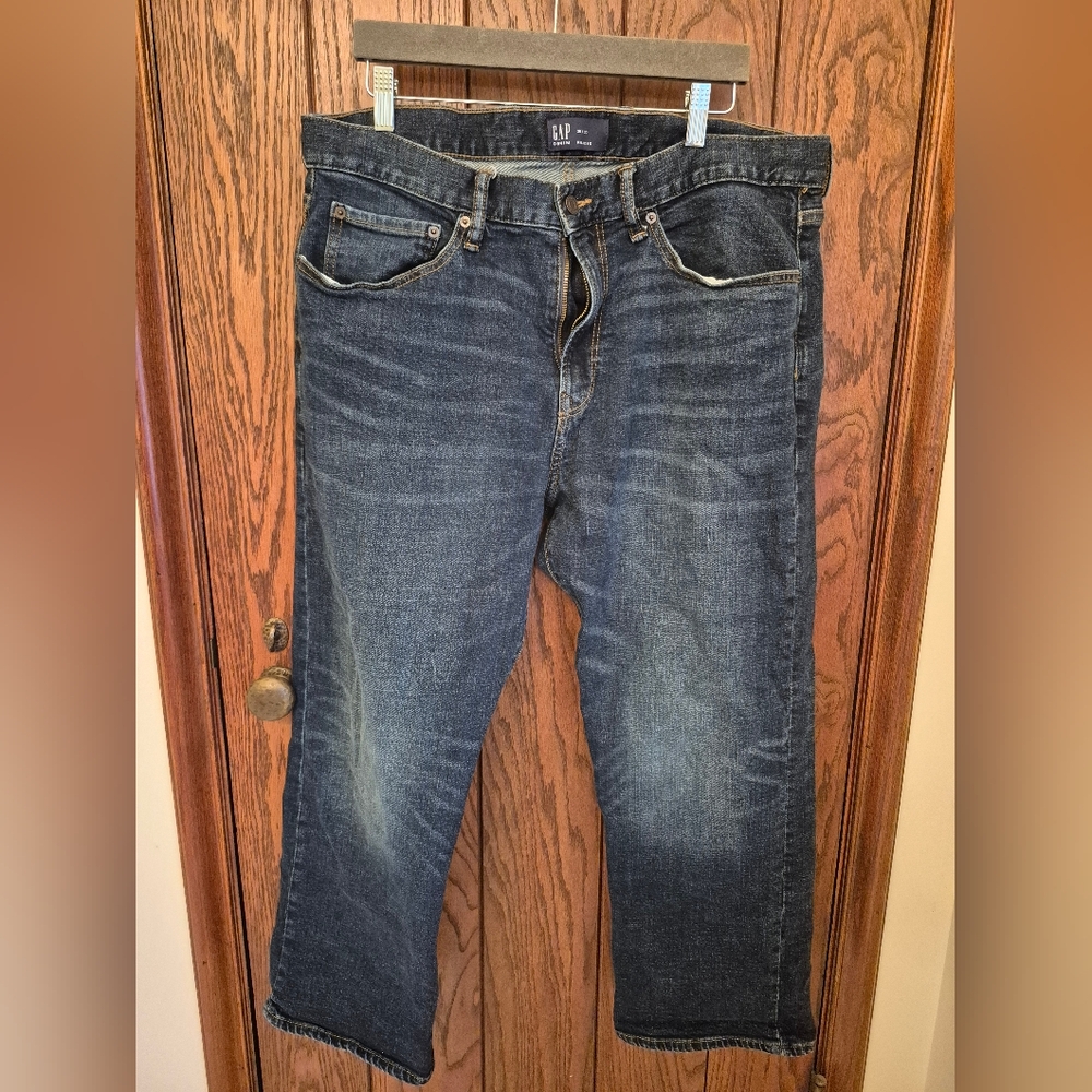 Men's GAP Relaxed Fit Dark Blue Jeans